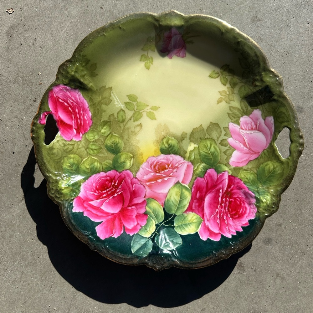 J. Braun Handpainted Bavaria Plate